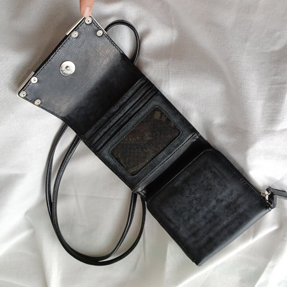 S O L D * Vintage 90s Y2K Western Mini Bag, 5x5 - Picture 11 of 12